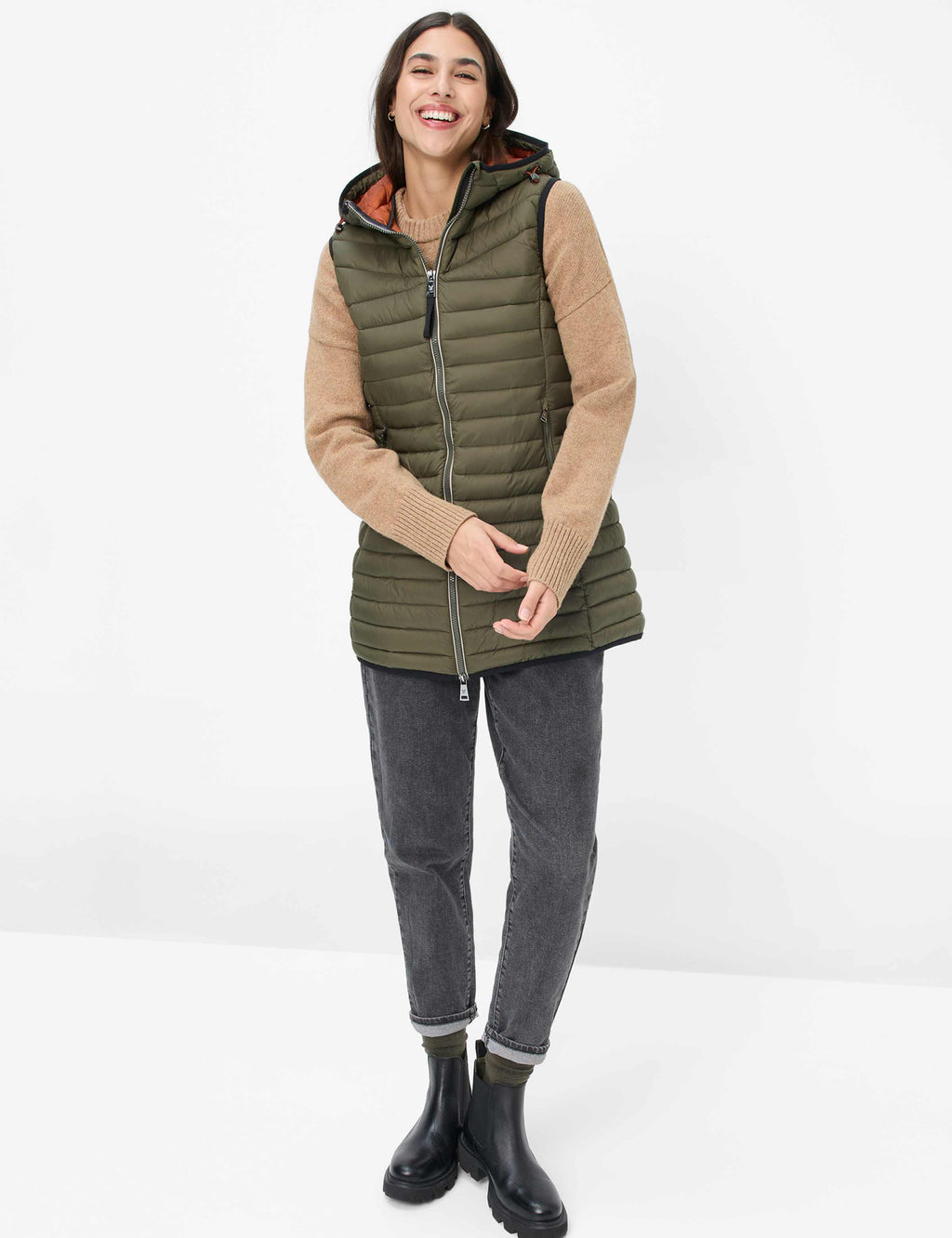 Marsala gewatteerd vest