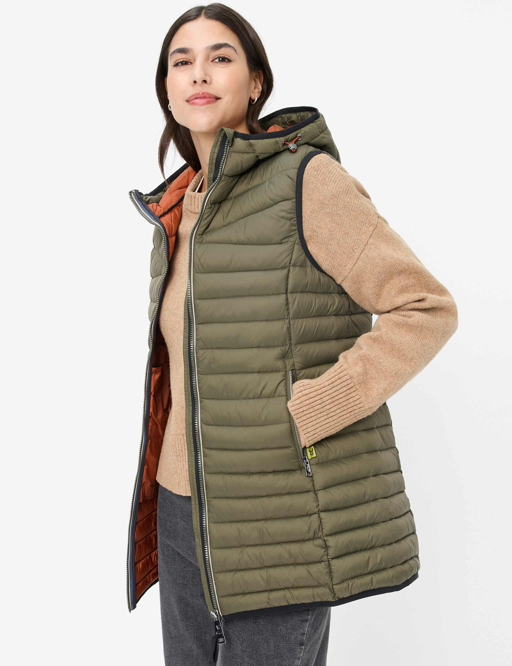 Marsala gewatteerd vest