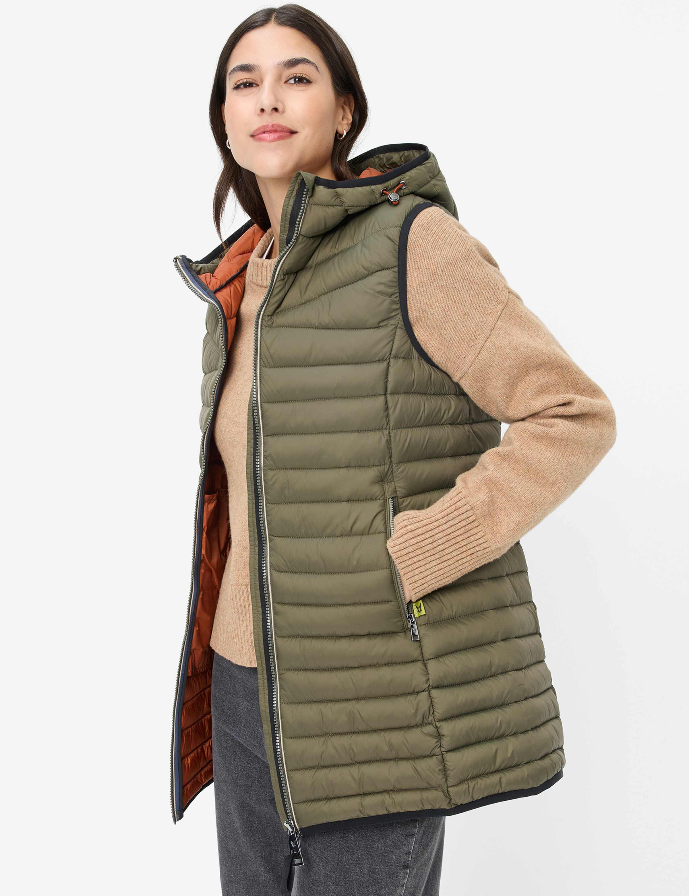 Marsala gewatteerd vest