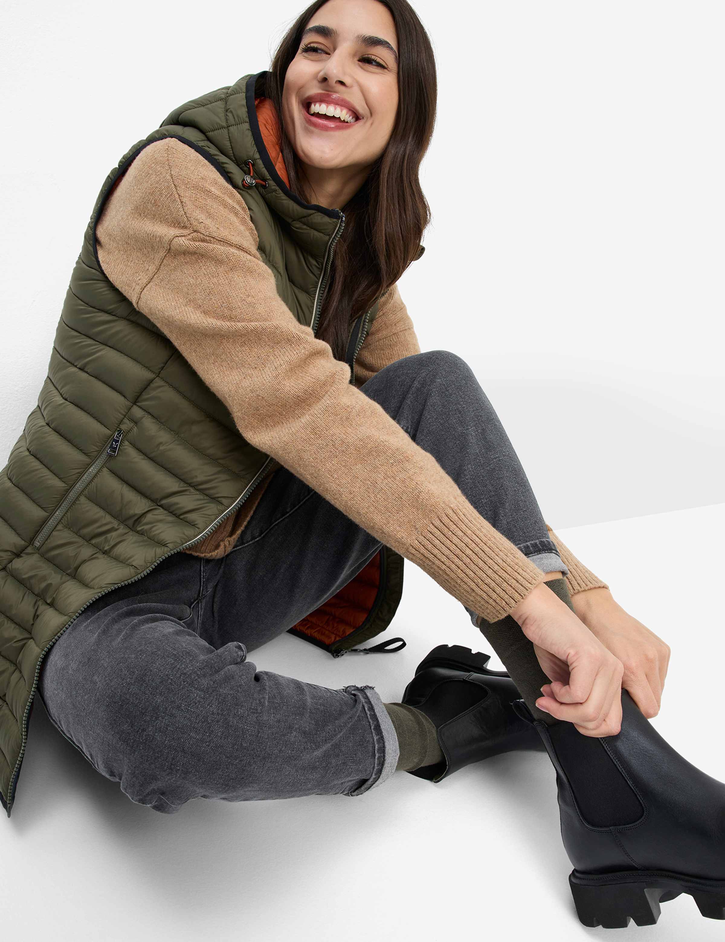 Marsala gewatteerd vest